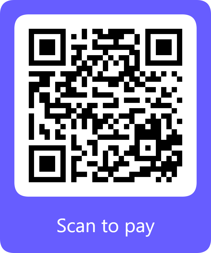 Scan QR code to donate to the Food Program
